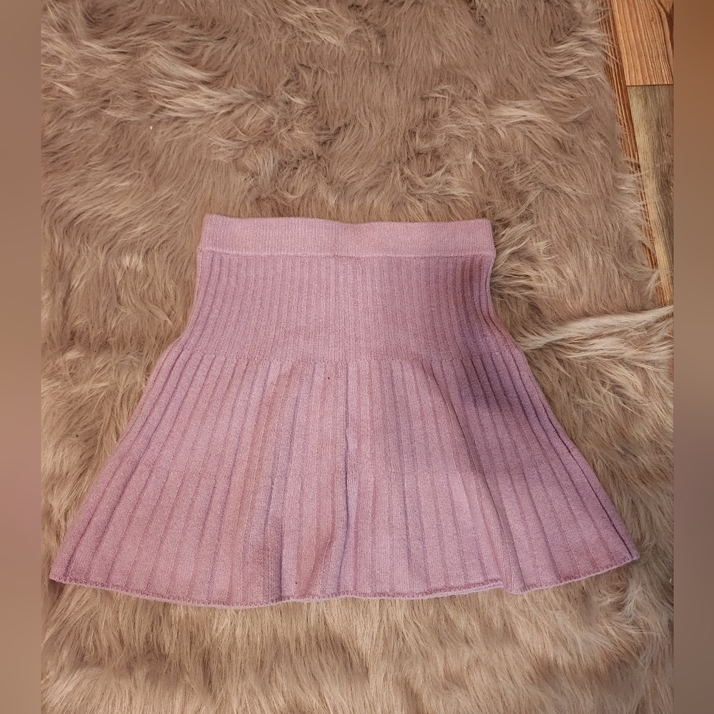 NWT Open Edit  FIT & FLARE SWEATER SKIRT IN PURPLE VILLA Size Med